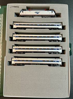 106-8001-dcc Kato N Scale Amtrak Acs-64 Amfleet I 5 Unit Set With Pre-installed Dcc