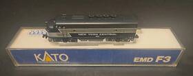 Kato 176-075 F3-a Phase Ii New York Central 1617 Locomotive N Scale See Details