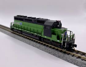 176-204 Kato N Scale Burlington Northern/ Gm #6340 Sd40 Digitrax Dcc Leaser Bn Ex Cond