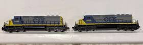176-20x Kato N Scale Csx Transportation Sd40 Diesel Locomotives #8485 And 8488