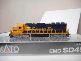 176-3129 Kato N Scale Sd-45 At&sf 5396 Dcc Ready