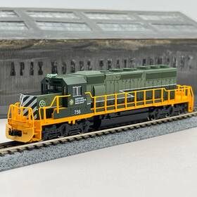 176-4904 Kato N Scale British Columbia Sd40-2 Snoot Nose Diesel Locomotive Bcr 756 Std Dc