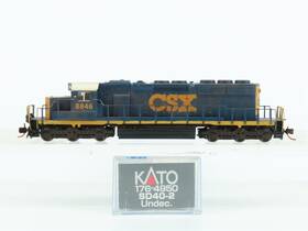 176-4950 Kato N Csx Yn3 Scheme Emd Sd40-2 Mid Diesel #8846 - Custom And Weathered 176-4950 Kato N Csx Yn3 Scheme Emd Sd40-2 Mid Diesel #8846 - Custom And Weathered