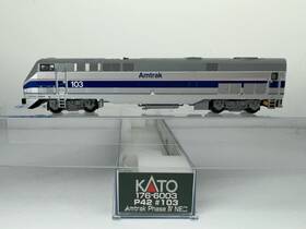 176-6003 Kato N 103 Northeast Corridor Amtrak P42 Phase Iv Locomotive Dc Analog