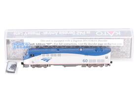 176-6032-dcc Kato N Amtrak Phase V Late Ge P42 Diesel Locomotive #60 With Dcc Ln
