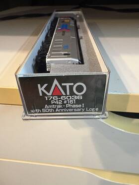 176-6036-dcc Kato 1766036dcc N Scale P42 Amtrak Phi #161 Dcc 50th Anniversary