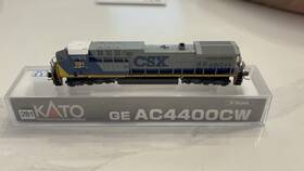 176-7041 Kato Ge Ac44cw Csx #18 Locomotive N Scale Custom Renumbered #281 Dcc