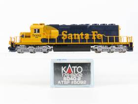 176-8202 Kato N Scale Santa Fe Sd40-2 Diesel Locomotive #5092