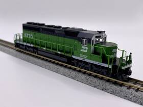 1764951 Kato N Scale Burlington Northern #6770 Sd40-2 Mid Dcc Equipped Bn Emd Ex Cond