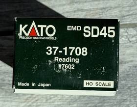 37-1708 Kato Ho Emd Sd45 Reading #7602 Diesel Locomotive Dc Analog Two-rail