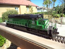 37-2702 Kato Custom Ho Sd40-2 Tested Burlington Northern 6363 Leds Weathered 2 Piers