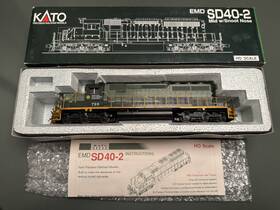 37-2904 Kato Ho Bc Railway Locomotive #759 Emd Sd40-2 Nice Pls Read