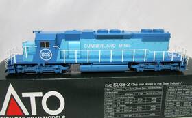37-6491 Kato Ho Scale Uss Us Steel Cumberland Mine Sd38-2 Locomotive #1 Dcc Ready