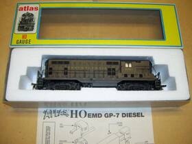 8797 Kato 8213 Atlas / Ho Pennsylvania Emd Gp-7 Diesel Locomotive #8797 Ln In Box