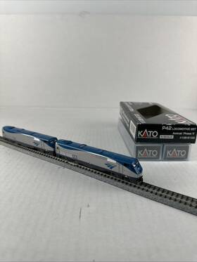 106-6103 Kato 949727510118 N Scale Ge P42 Inch Genesis Locomotive Set Amtrak Phase V #123 #134