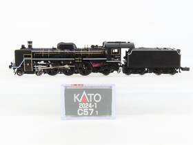 Kato 949727676937 N Scale 2024-1 Jr West Inch Sl Yamaguchi 4-6-2 C57 Steam Locomotive #1