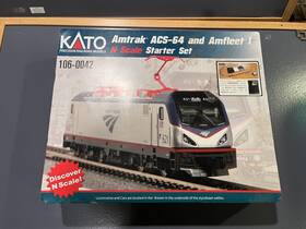 Kat1068001lsdmw Kato N Scale M1 Siemens Acs-64 Amtrak Amtk #5-unit Bookcase Set Dc/ 106-0042