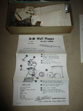 Ki-178 Kentron Kemtron 3-d Wall Plaque Ho Scale Brass Steam Train Engine Conversion Kit And Parts