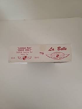 Ho-85 La Belle Ho Craftsman Kit #85 Limited Run D&rgw Gasoline Rail Motor Car With