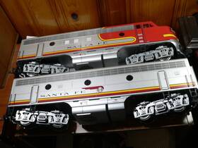 20582 Lgb 011525205708 G Scale 20570/20582 Santa Fe Emd F7a/b Diesel Locomotive Set - Estate