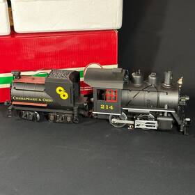Lgb 011525232322 23232 - G Scale 0-4-0 Engine And Tender With Sound Chesapeake Ohio