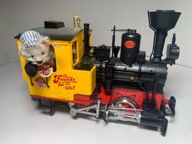 22212 Lgb Rare Stainz Steam Loco With Steiff Teddy Bear Limited Edition - Mint 22212 Lgb Rare Stainz Steam Loco With Steiff Teddy Bear Limited Edition - Mint