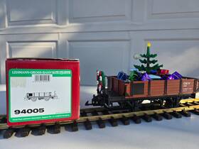 94005 Lgb G Scale Open Gondola Car With Christmas Tree And Gifts 94005 Lgb G Scale Open Gondola Car With Christmas Tree And Gifts