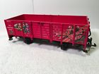 Lgb4021 Ct Lgb Two Axle Red Gondola Christmas Graphics