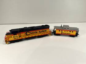 30687 Life-like Ho Gauge Chessie System B&o 4810 Diesel Locomotive With Caboose