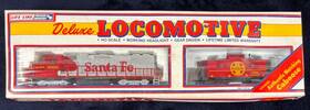 41-540-20 Life-like Ho Gp-38-2 Locomotive And Cupola Caboose Santa Fe #3500 Red With Box Nice