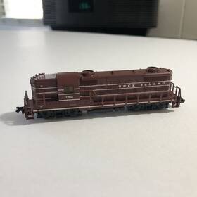 Gp-18 Life-like 7119 N Scale Rock Island Hi-nose Diesel Locomotive #1350 In Box