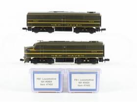 7450 Life-like N Scale Nh New Haven Fa1/fb1 Diesel Locomotive Set