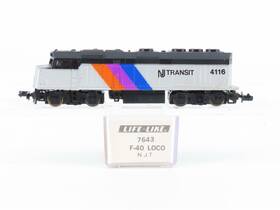F40ph Life-like 7643 N Scale Njt New Jersey Transit Diesel Locomotive #4116