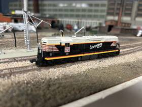 3030 Life-like 7721 # Cb And Q - Burlington Sd7 Powered Locomotive N Scale