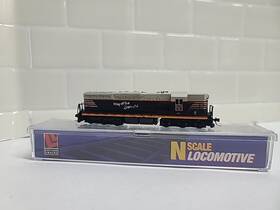 7722 Life-like N Scale Sd7 Diesel Locomotive Cb&q 303 Burlington Route Ln Runs W
