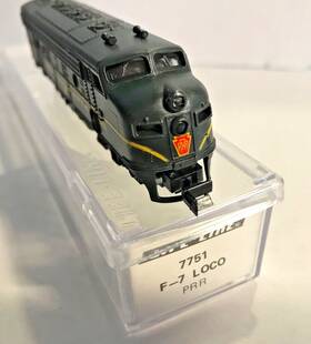 9674 Life-like 7751 F7 A Prr #9674 N Scale Diesel Locomotive - Ln Box Tested