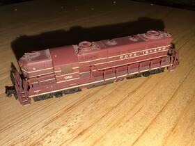 Ri1350 Life-like N Scale Gp18 Locomotive Rock Island #1350 Tested Runs Great