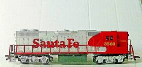 Sn-16796 Life-like Gp38-2 High Hood Locomotive Santa Fe Rtr Rd# 3560 - Ho