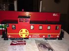 43714 Lighted Excellent Lgb C8 Mint Condition Atsf .. Caboose