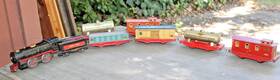 1506l Lionel Prewar O Gauge Windup #1506l And Tender 1512 1514 1515 1517 Freight Set B2