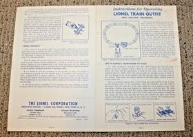 1569-13 Lionel 1569 Postwar #1569 Train Outfit Instruction Sheet #1569-13 3-58 Nice