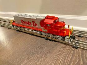 19001143000 Lionel Santa Fe Warbonnet Sd40-2 #5119 Non-powered 19001142 19001143000 Lionel Santa Fe Warbonnet Sd40-2 #5119 Non-powered 19001142