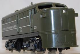 19334 Lionel 221 Usmc A Alco Diesel United States Marine Corps Olive Drab 1963-64 Unca