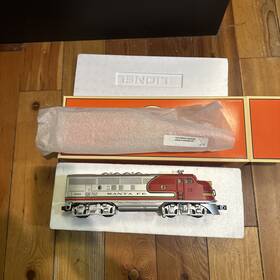 2353t Lionel Postwar O Gauge Santa Fe 2343 T F-3 A Unit Diesel Locomotive With Box