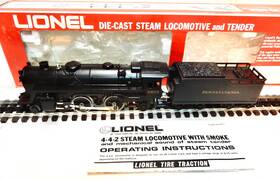 5-18602 Lionel Pennsylvania 4-4-2 Die-cast Steam Engine With Tender And Original Box