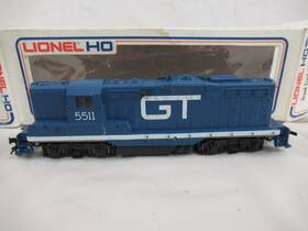 5-5511 Lionel Ho Scale Grand Trunk Gp9 Diesel Engine #5511 Tested With Box