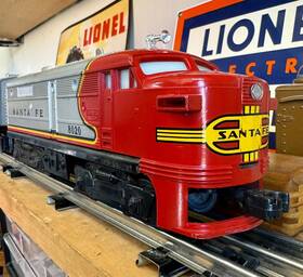 6-1285 Lionel 6-1287 Rare 1972 Santa Fe Twin Diesel No. Freight Set With Original Box