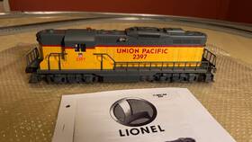 6-18857 Lionel O27 Union Pacific Gp-9 #2397 Tmcc With Railsounds Excellent