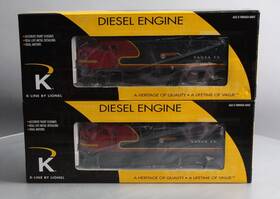 6-21198 Lionel O Gauge Sf Alco Aa Diesel Locomotive Set With Horn #210/212 Ln
