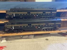 6-34508 Lionel O Pennsylvania E7 Aa Diesel Locomotive Set #5848/5849 Ln/box